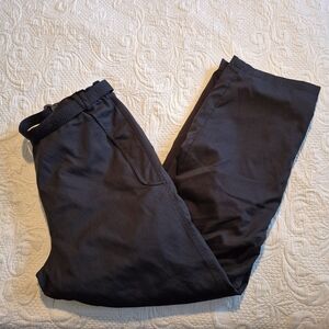 Sunderland of Scotland women's XL GT-Pro Trousers, black, belted activewear VGUC